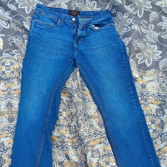 Copper & Oak Slim Straight Blue Jeans - Picture 1 of 6